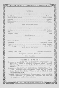 Program Book for 11-14-1925