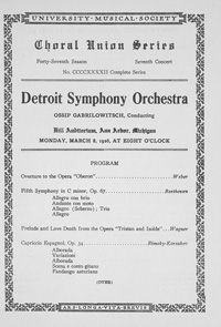 Program Book for 03-08-1926