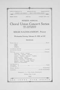 Program Book for 02-13-1929