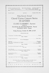 Program Book for 10-31-1930