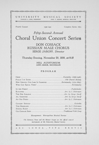 Program Book for 11-20-1930