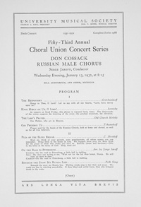Program Book for 01-13-1932