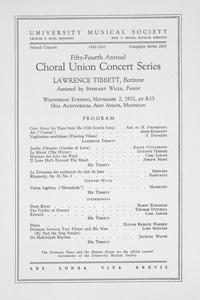 Program Book for 11-02-1932