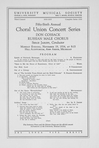 Program Book for 11-19-1934