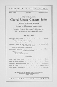 Program Book for 12-03-1934