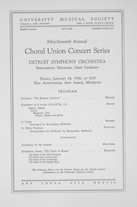 Program Book for 01-24-1936