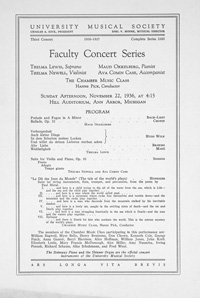Program Book for 11-22-1936