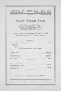 Program Book for 02-28-1937
