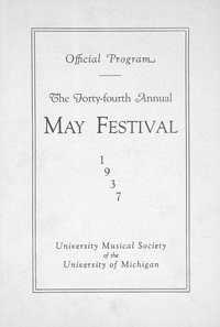 Program Book for 05-13-1937