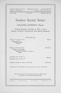 Program Book for 10-05-1937