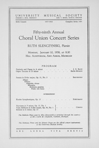 Program Book for 01-10-1938