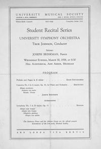 Program Book for 03-30-1938