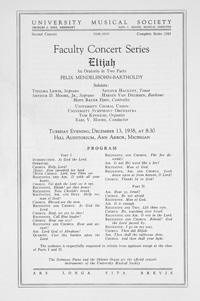 Program Book for 12-13-1938
