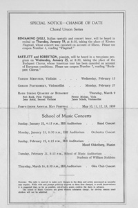Program Book for 01-18-1939