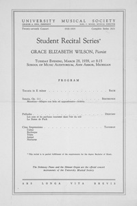 Program Book for 03-28-1939