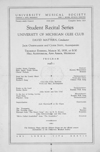 Program Book for 03-30-1939
