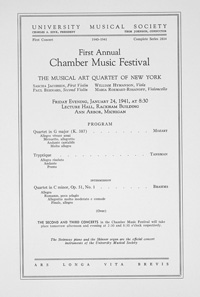 Program Book for 01-24-1941
