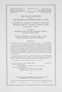 Program Book for 04-26-1941