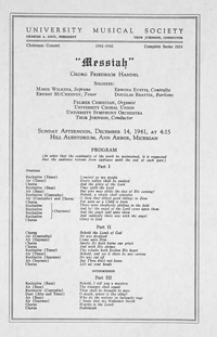 Program Book for 12-14-1941