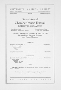 Program Book for 01-24-1942