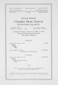 Program Book for 01-24-1942