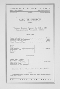 Program Book for 02-26-1942