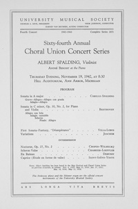 Program Book for 11-19-1942