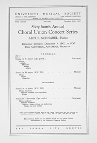 Program Book for 12-03-1942