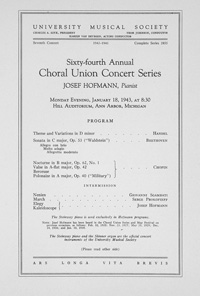 Program Book for 01-18-1943