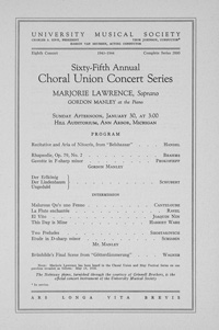Program Book for 01-30-1944