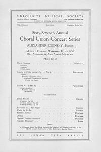 Program Book for 11-19-1945
