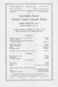 Program Book for 10-10-1946