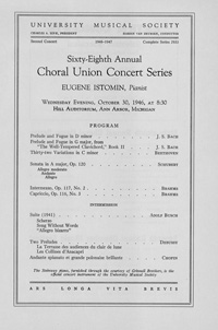 Program Book for 10-30-1946