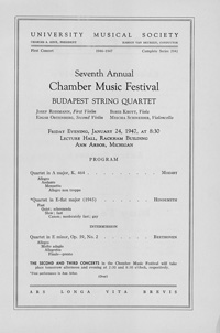 Program Book for 01-24-1947