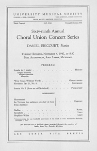 Program Book for 11-04-1947