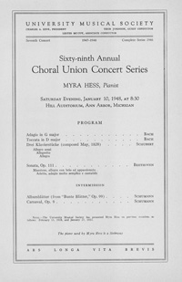 Program Book for 01-10-1948