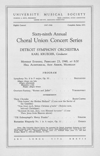 Program Book for 02-23-1948