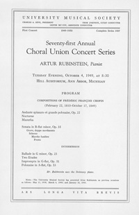 Program Book for 10-04-1949