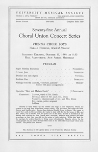 Program Book for 10-15-1949
