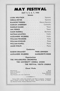 Program Book for 01-15-1950