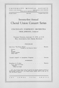 Program Book for 01-17-1950