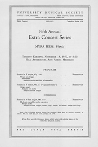 Program Book for 11-14-1950