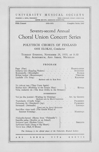 Program Book for 11-28-1950