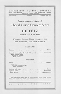 Program Book for 03-14-1951
