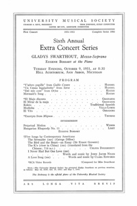 Program Book for 10-09-1951