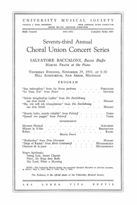 Program Book for 11-29-1951