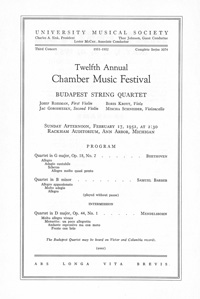 Program Book for 02-17-1952