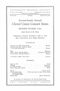 Program Book for 10-08-1952