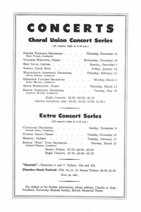 Program Book for 10-22-1952