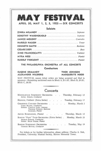 Program Book for 01-16-1953